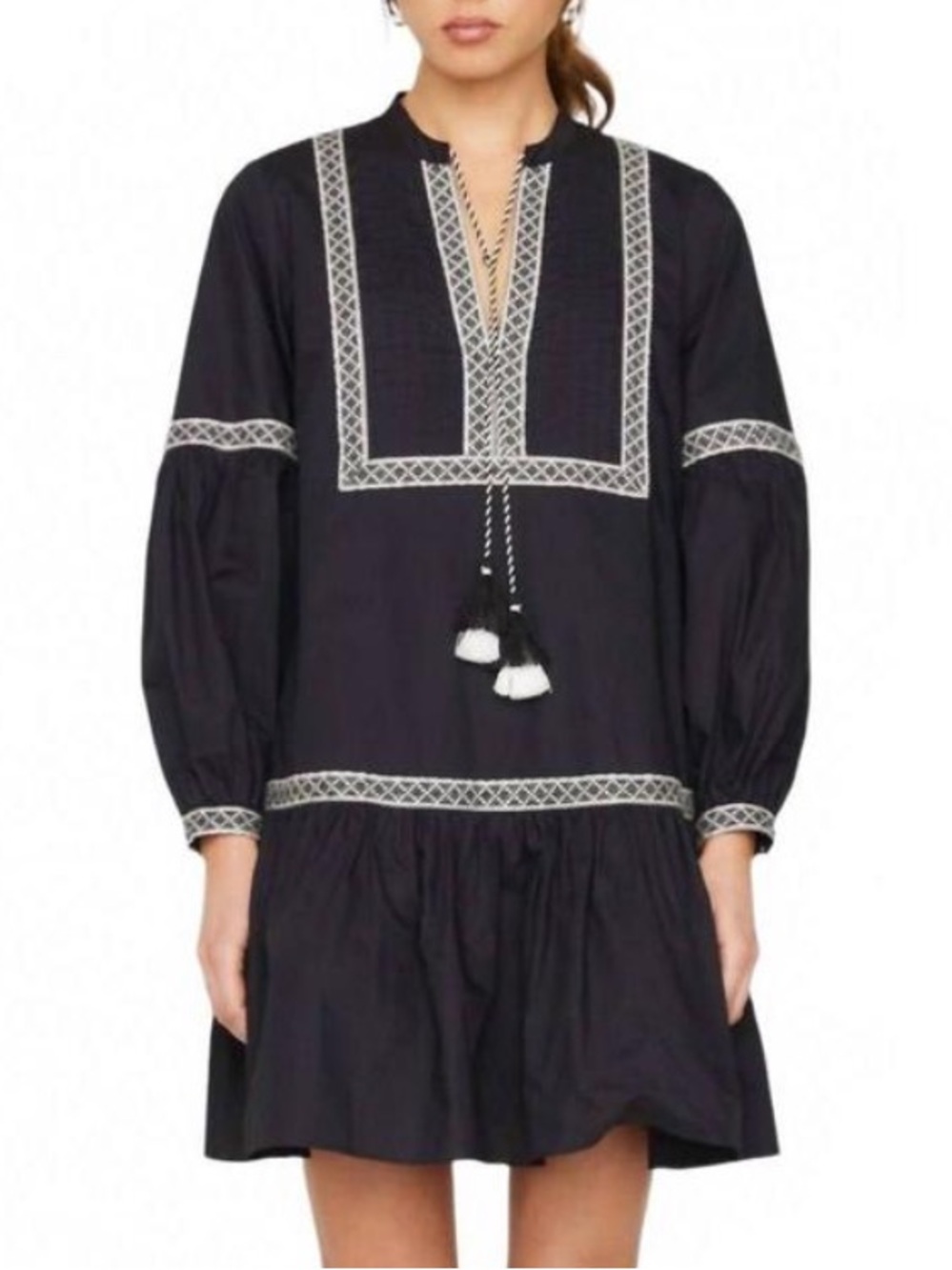 Marie Oliver Mimi Long Sleeve Dress Black NWT Size 1X